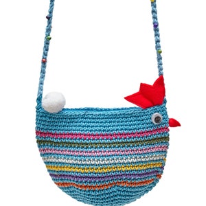 Chicken Easter children&#39;s bag colorful crocheted shoulder bag kindergarten bag