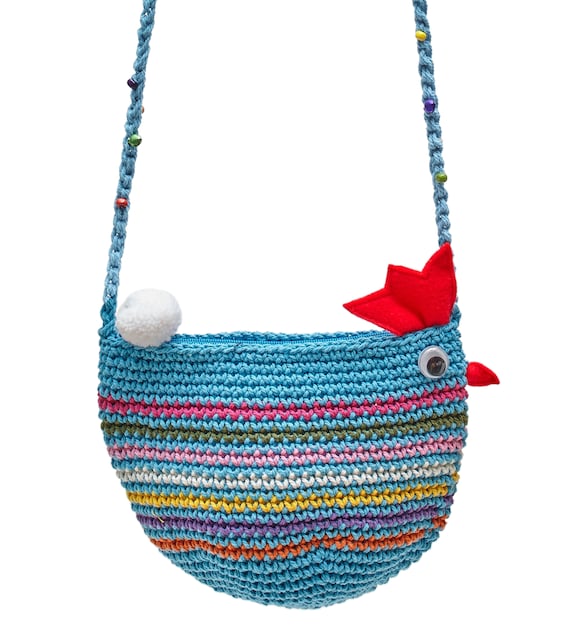 Chicken Easter children's bag colorful crocheted shoulder bag kindergarten bag