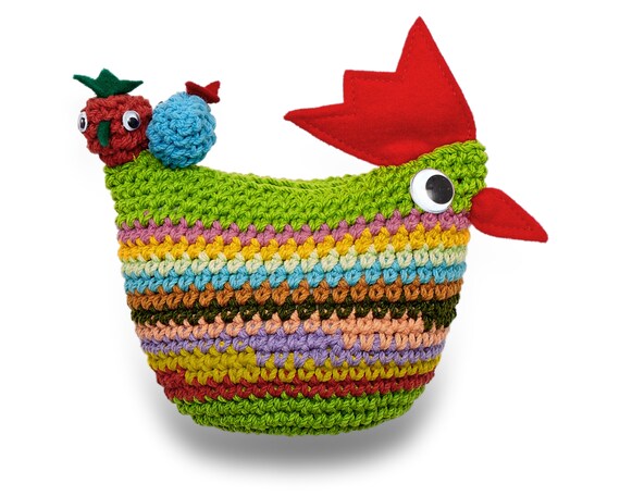 Crochet Chicken Money Box Easter Gift leon by bers