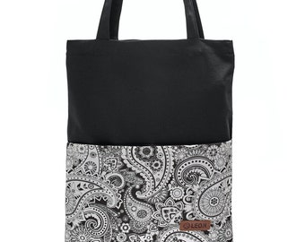 LEON Einkaufstasche Beuteltasche Stofftasche Shopper Tote Bag Baumwolle Innentasche Außentasche 4 Designs