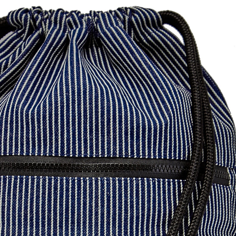 exterior zipper bag LEON by Bers bag gym bag backpack sports bag cotton gym bag .34 cm height about 45 cm