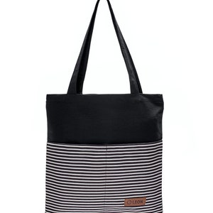 ACHETEZ-EN 1, OBTENEZ-EN 1 GRATUITEMENT ! Leon by Bers petit sac de courses sac seau sac en tissu shopper sac fourre-tout en coton poche intérieure poche extérieure