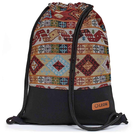LEON by Bers bag gym bag backpack daypack cotton gym bag BOHOSW008