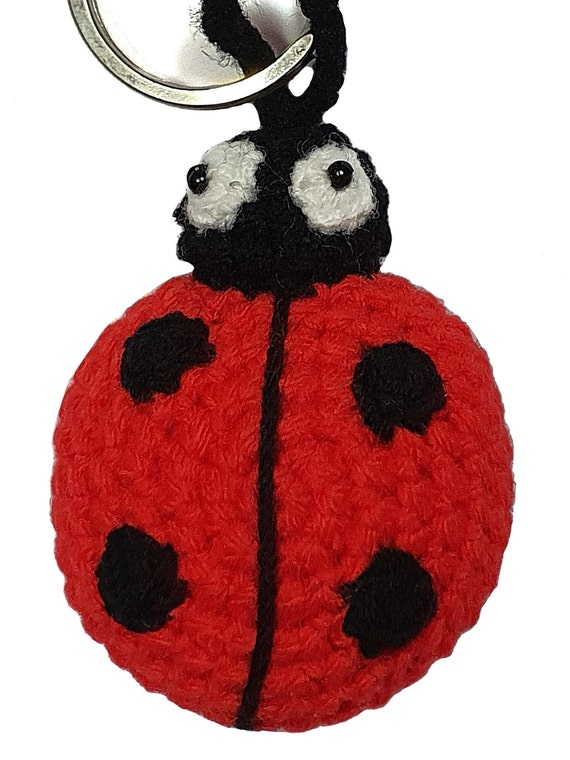 Ladybug Crochet Keychain ladybug lucky charm