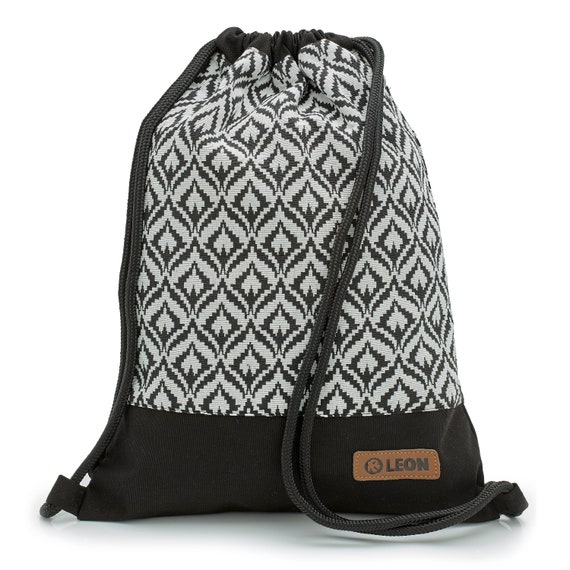 LEON by Bers bag gym bag backpack daypack cotton gym bag width approx. 34 cm height approx. 45 cm