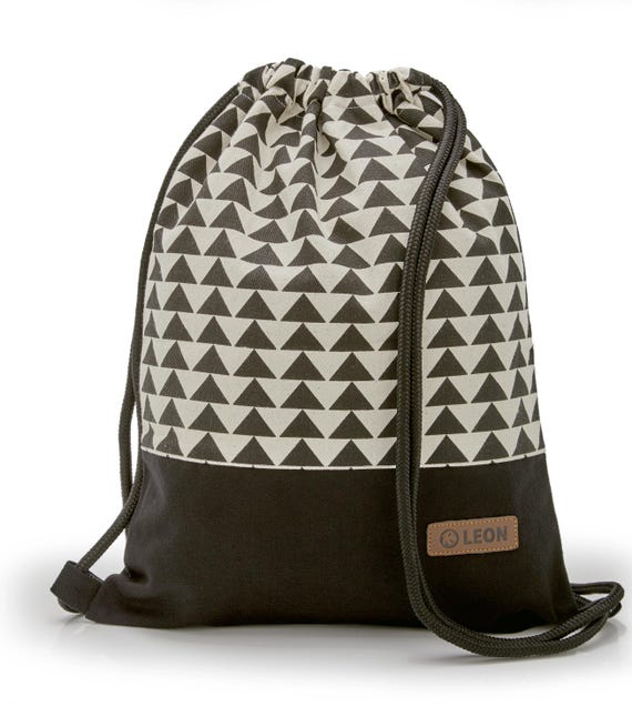 B STOCK 60% off! LEON drawstring bag, women's gym bag, backpack, sports bag, cotton gym bag