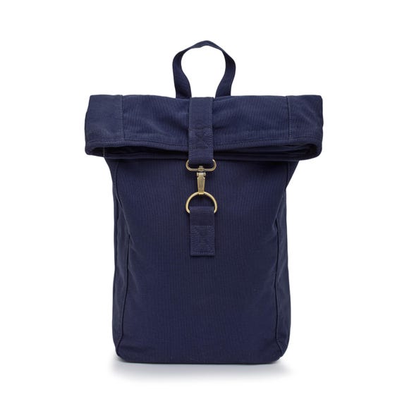 Colorful, exclusive Leon Rolltop By Bers backpack, cotton genuine canvas sailcloth, laptop travel backpack, sports, travel, cycling, university, school