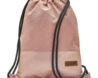 LEON by Bers  Tasche Turnbeutel Rucksack Tagesrucksack Baumwolle  gym bag Breite ca.34 cm Höhe ca.45 cm,