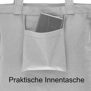 LEON Einkaufstasche Beuteltasche Stofftasche Shopper Tote Bag Baumwolle Innentasche Außentasche 4 Designs Bild 8