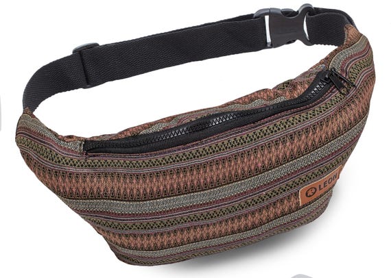 Leon Belt Bag Bum Bag Hip Bag 100% Cotton Fanny pack Hip Bag Shoulder Bag Bumbag Bohobunt_001 Design