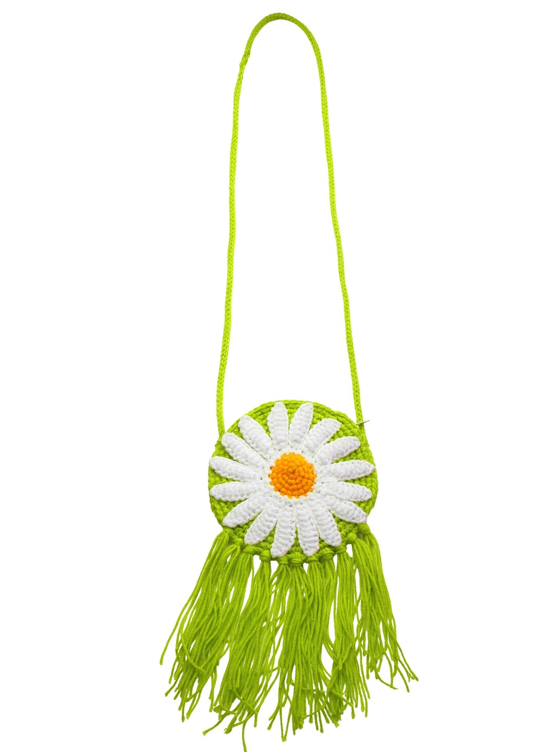 Shoulder Bag Colorful Crocheted Shoulder Bag With Zip Kindergarten