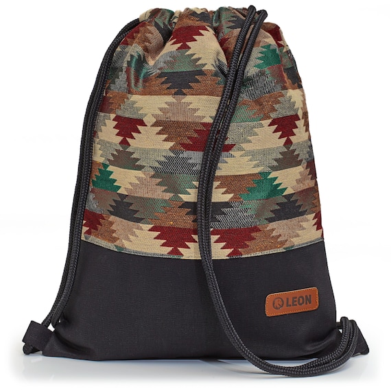 LEON by Bers bag gym bag backpack daypack cotton gym bag BOHOSW012