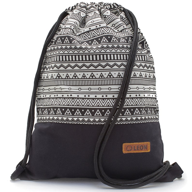 B-WARE 60% off LEON Tasche Damen Turnbeutel Rucksack Tagesrucksack Baumwolle gym bag Bware_indiosw