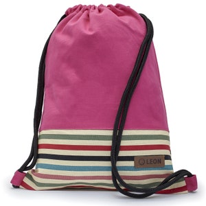 B-STOCK 60% off LEON bag women's gym bag backpack sports bag cotton gym bag design Bild 5