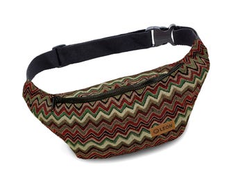 Leon heuptasje/fanny pack schoudertas 100% katoen