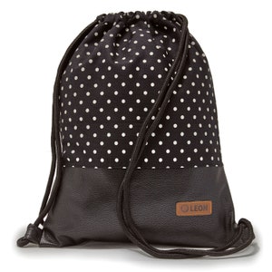 B+ +WARE 60% off! LEON Turnbeutel bag women's gym bag backpack sports bag Baumwolle gym bag