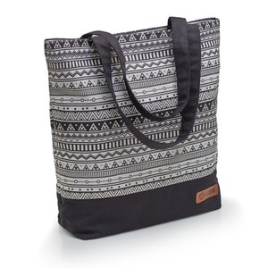 LEON Einkaufstasche Beuteltasche Stofftasche Shopper Tote Bag Baumwolle Innentasche Außentasche 6 Designs