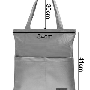 LEON Einkaufstasche Beuteltasche Stofftasche Shopper Tote Bag Baumwolle Innentasche Außentasche 4 Designs Bild 9