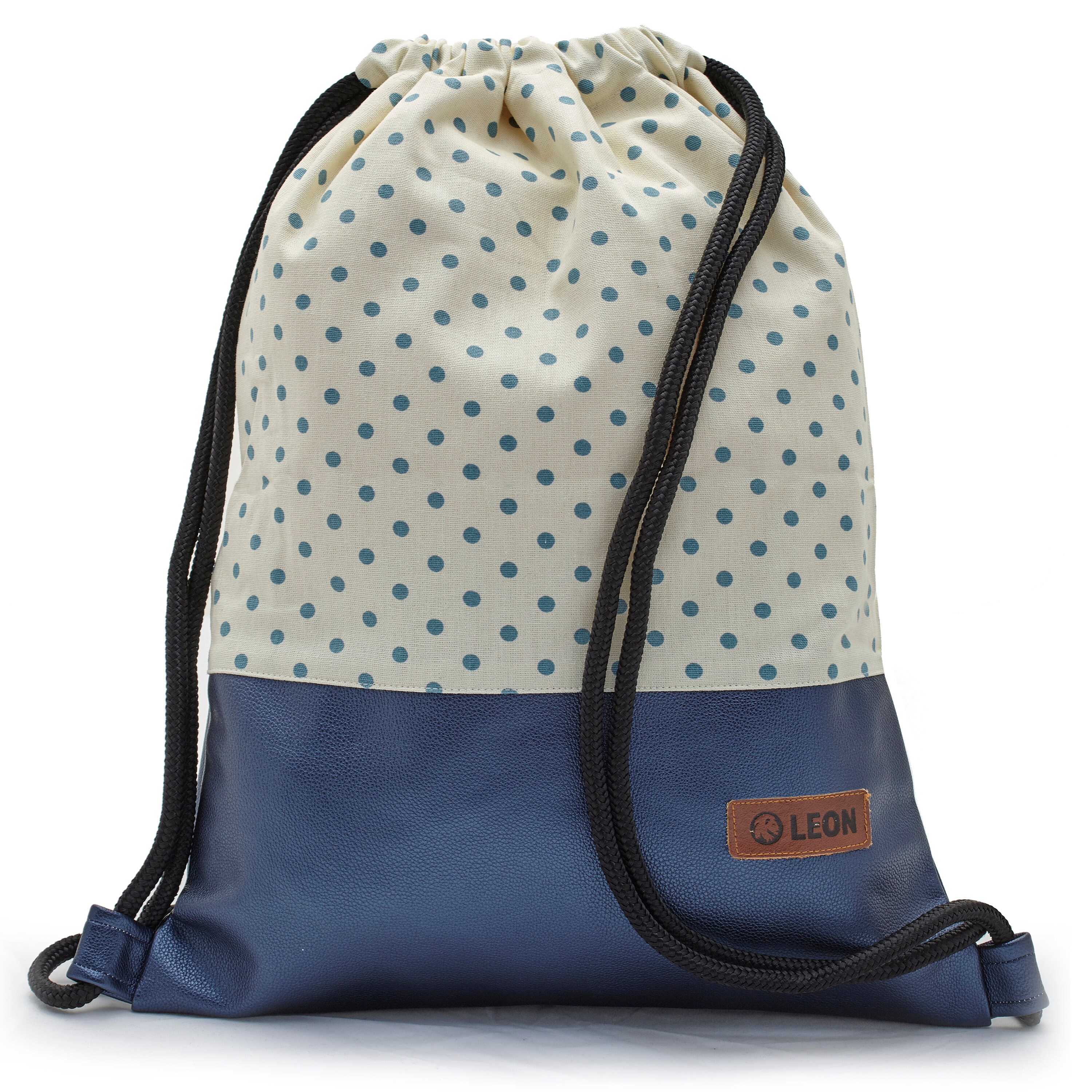 LEON by Bers Bag Gym bag Backpack Sports bag Cotton gym bag Width