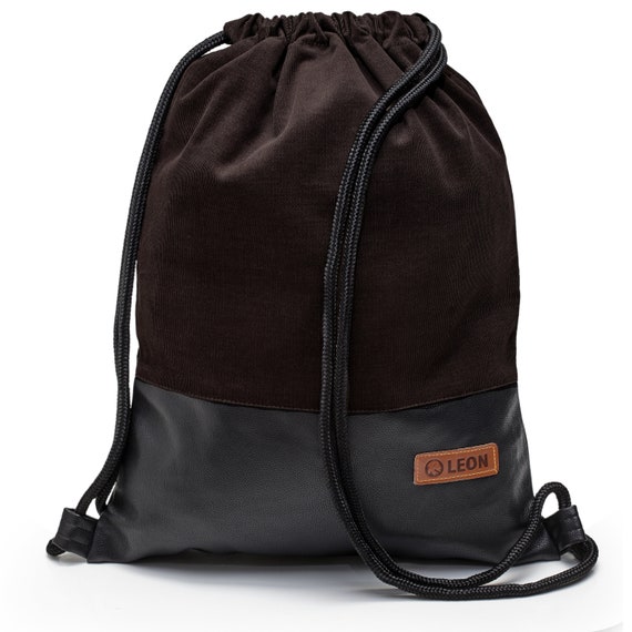 B STOCK 60% off! LEON bag women's gym bag backpack sports bag cotton gym bag design