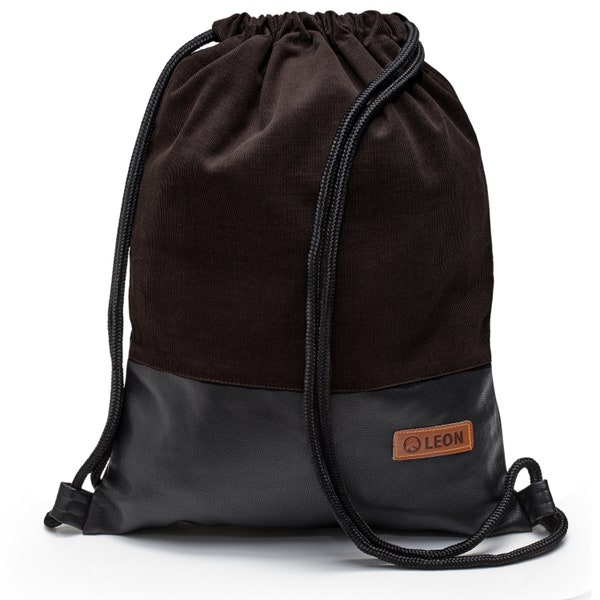 B-STOCK 60% off! LEON bag women's gym bag backpack sports bag cotton gym bag design