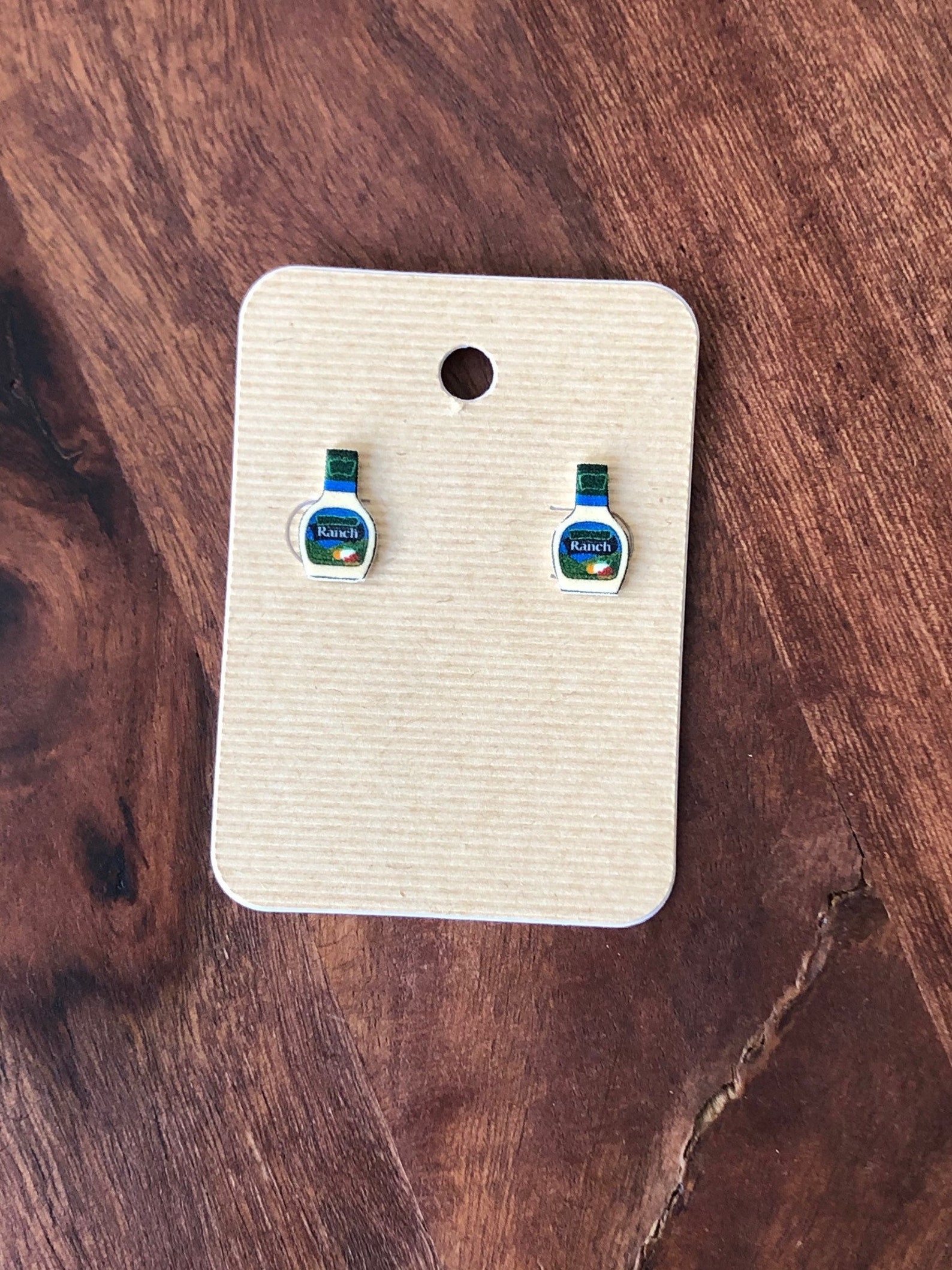 Ranch Dressing Earrings Ranch Earrings Salad Dressing Earrings Etsy