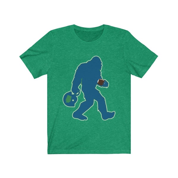 Bigfoot Seattle Football Fan T Shirt for Sasquatch Beleiver