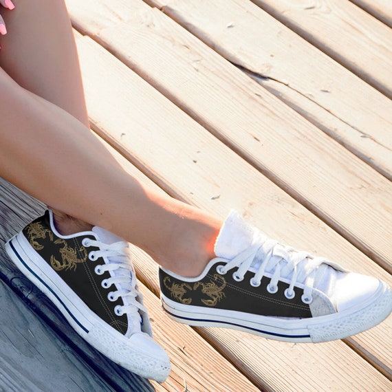 Skorpion Sternzeichen Männer und Frauen Schuhe, Scorpion Schuhe Kunst, schwarz und weiß Skorpion oben Halbschuhe, Grafik Design, kundenspezifische Skorpion Sternzeichen Männer und Frauen Schuhe, Scorpion Schuhe Kunst, schwarz und weiß Skorpion oben Halbschuhe, Grafik Design, kundenspezifische