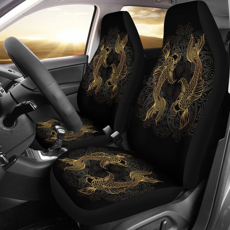 Pisces Zodiac fish Car Seat Covers, Pisces Lover Front Car Cover Gift