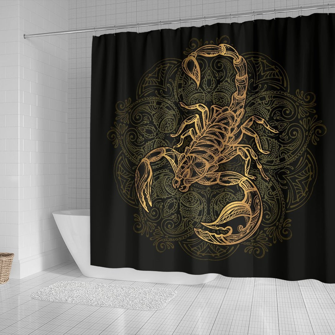 Artificial Ubicación frutas Cortina de ducha de escorpión cortina de baño del zodíaco de - Etsy España