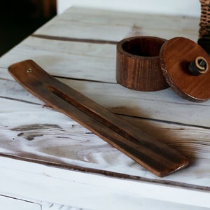 Handcrafted Wooden Incense Holder  - Unique Wooden Incense holder - Artisan Gift