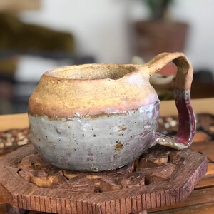 HANDMADE Vintage Stone Mug - Bohemian Style Vintage Mug - One of a Kind Clay Decorative Mug - Unique Gift Idea