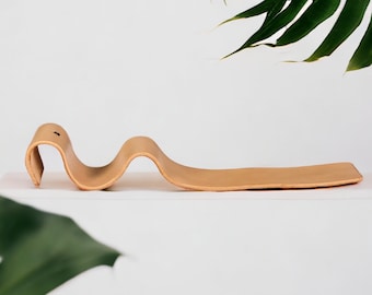 Handmade Leather Incense Holder - Genuine Leather Incense Holder - One of a Kind Handmade Gift - Unique Incense holder - Sustainably Made