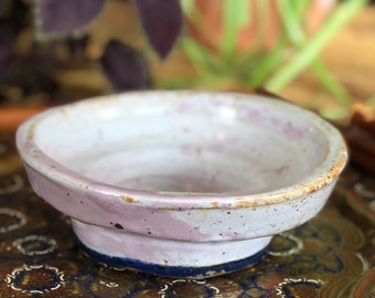 Vintage Handmade Ceramic Clay Bowl - One of a Kind Hand Painted Pottery Bowl - Unique Gift Idea - Handmade Jewelry Bowl