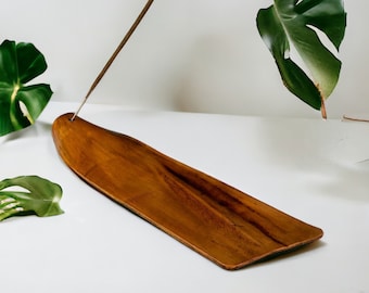 Handmade Leather Incense Holder - Genuine Leather Incense Holder - One of a Kind Handmade Gift - Unique Incense holder - Sustainably Made