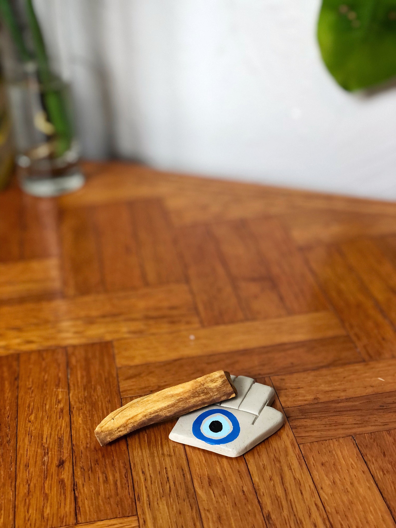 Handmade Hand Painted Evil Eye Clay Hand for Etsy