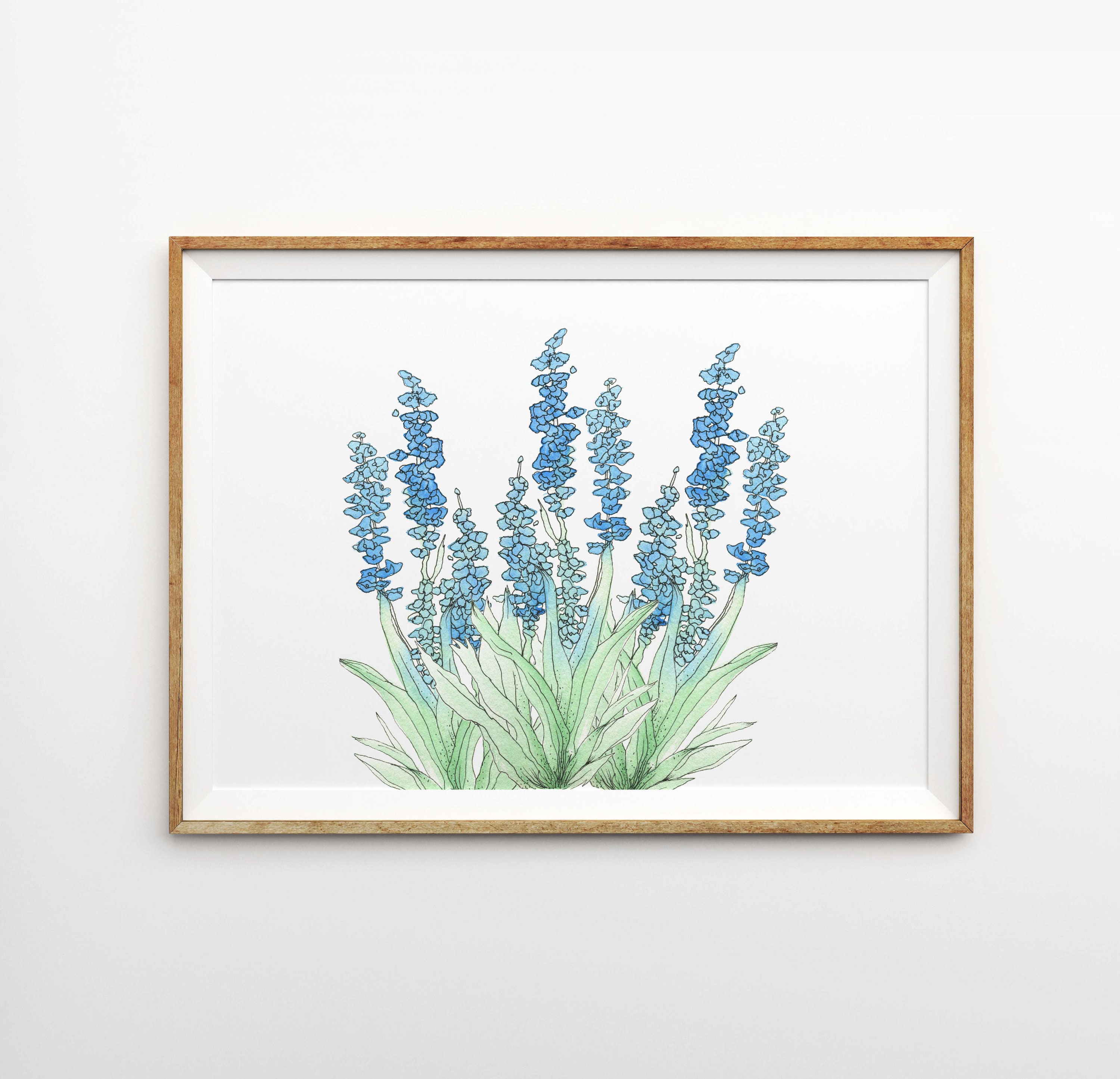 Bluebonnet Tile Backsplash Mikki Senkarik Floral Art Ceramic