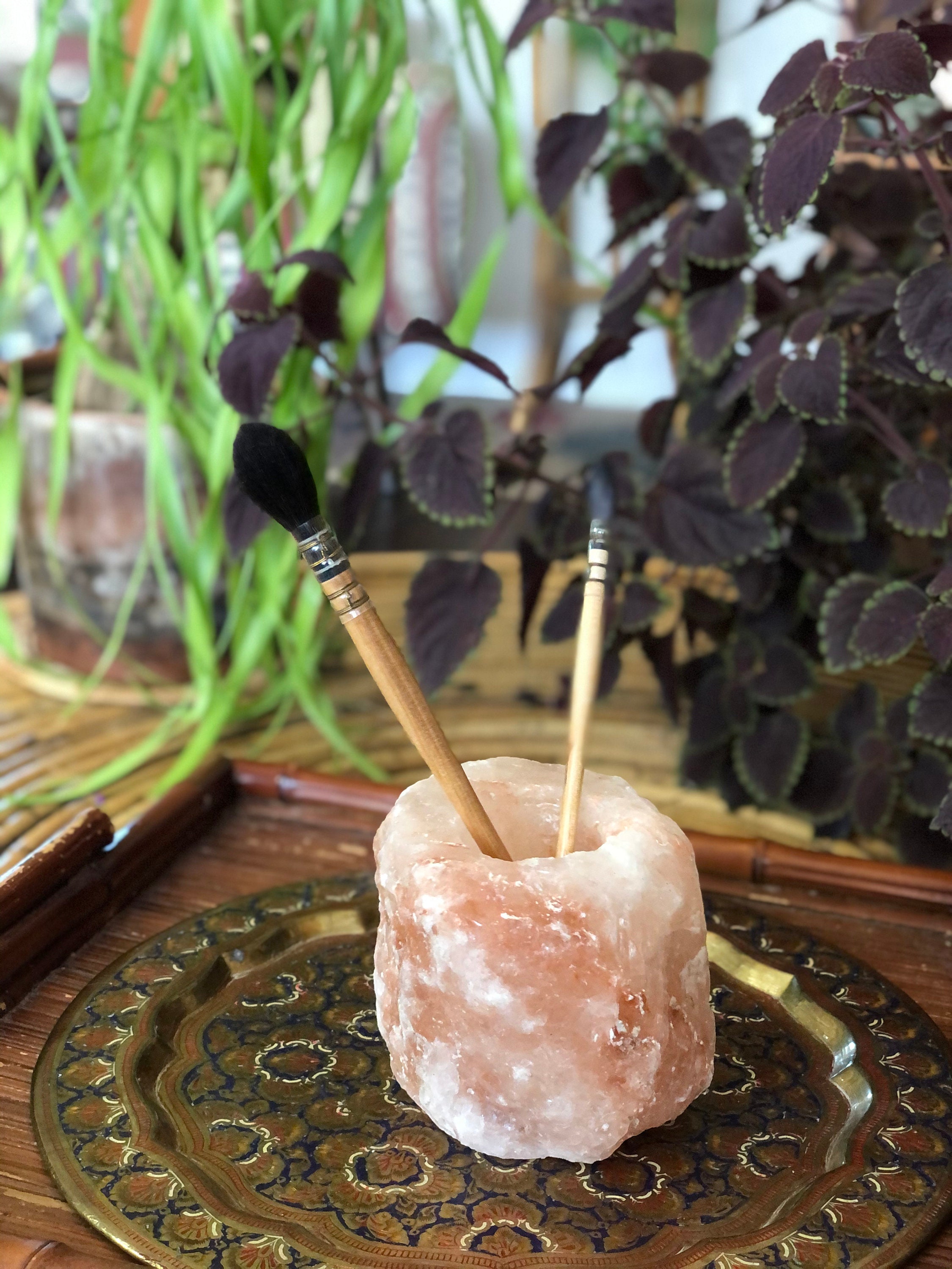 Pink Himalayan Salt Lamp Pink Salt Candle Holder Healing Etsy UK