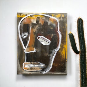 Portrait of a Painter  by Dylan Yarter - 16x20 Expressionist Portrait Painting - Original Acrylic Painting - Unique Wall Art
