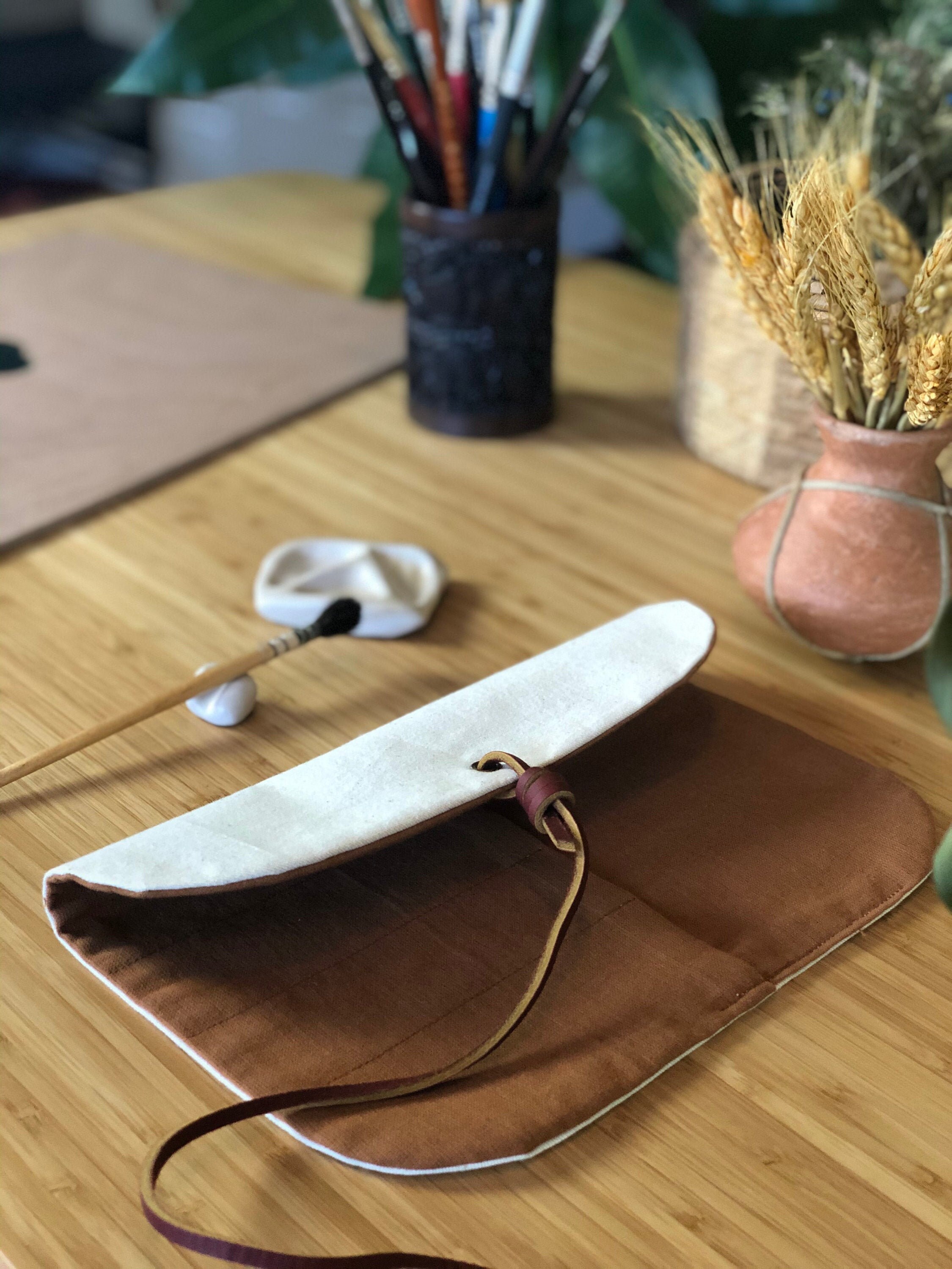 HANDGEMACHTe Künstlerrolle Unikat Baumwolle Stoff Organizer | Etsy