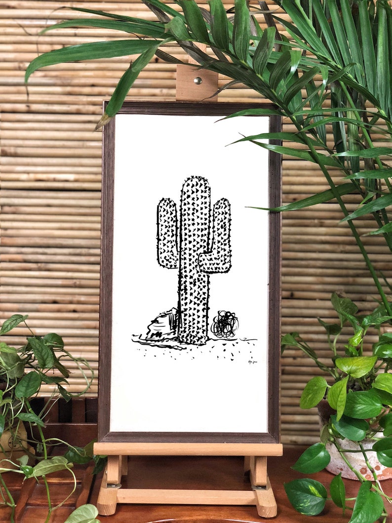 Cactus Art Print Hand Painted Minimal Cactus Art Printed On Etsy cactus-art-print-hand-painted-minimal-cactus-art-printed-on-etsy