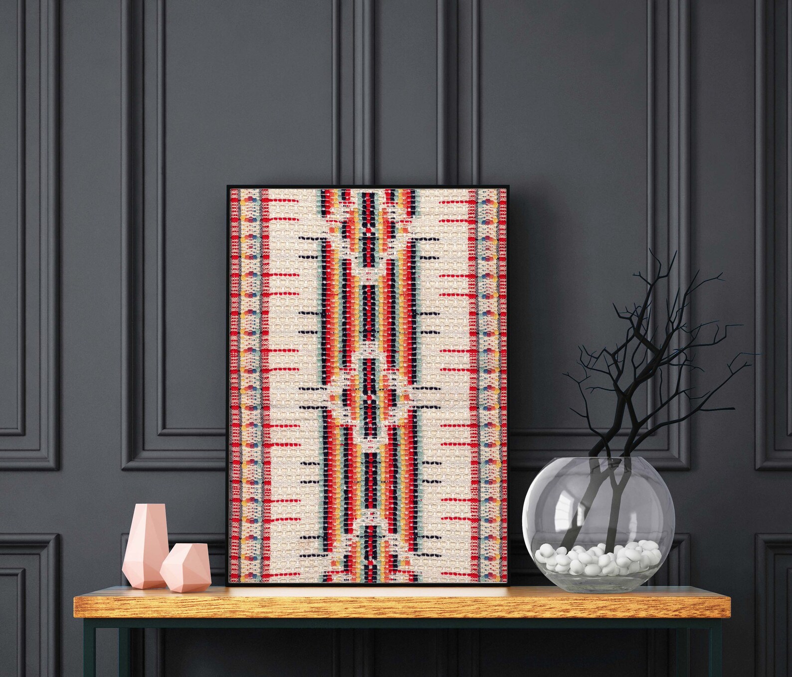 Handwoven Tapestry Art Print Beautiful Art Print of Vintage Etsy