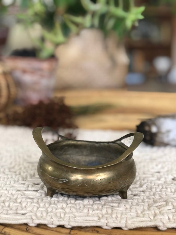 Vintage Chinese Brass Bowl Chinese Decorative Brass Bowl or Etsy