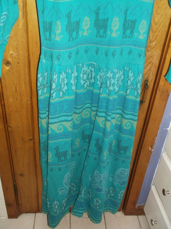 Vintage boho design slinky dropwaist cotton dress - image 3