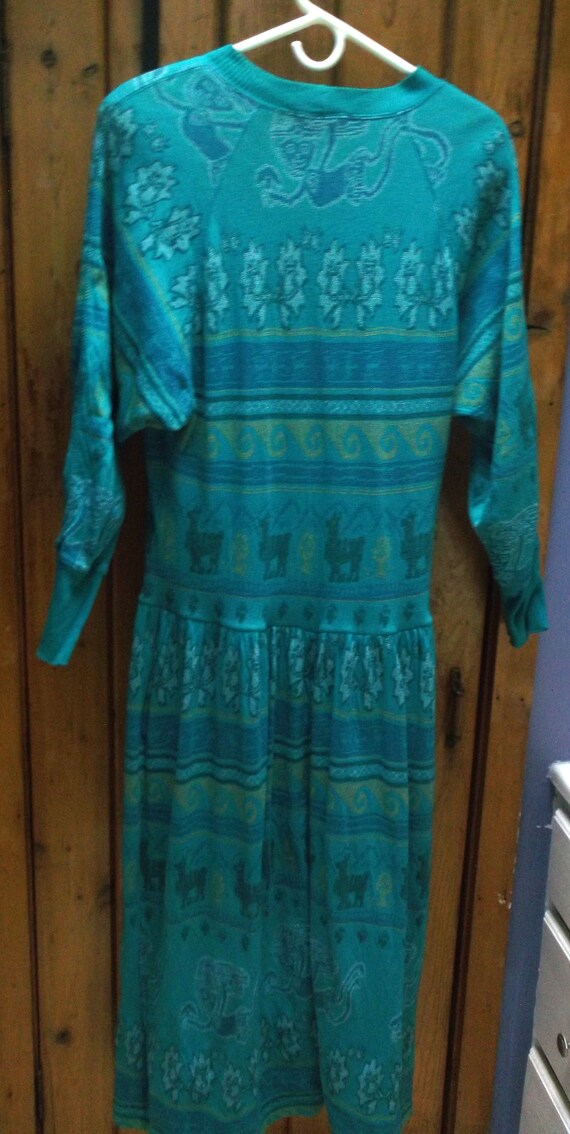 Vintage boho design slinky dropwaist cotton dress - image 4