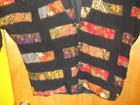 Vintage Nativewear Designs funky patchwork Blazer… - image 3