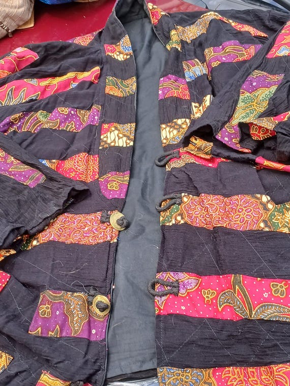 Vintage Nativewear Designs funky patchwork Blazer… - image 6