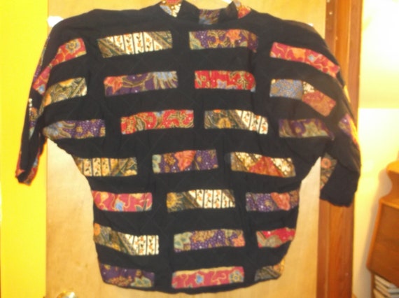 Vintage Nativewear Designs funky patchwork Blazer… - image 4