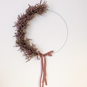 Couronne de fleurs séchées