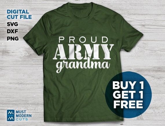 Proud Army Grandma Svg Dxf Png Cut File Military Svg Etsy